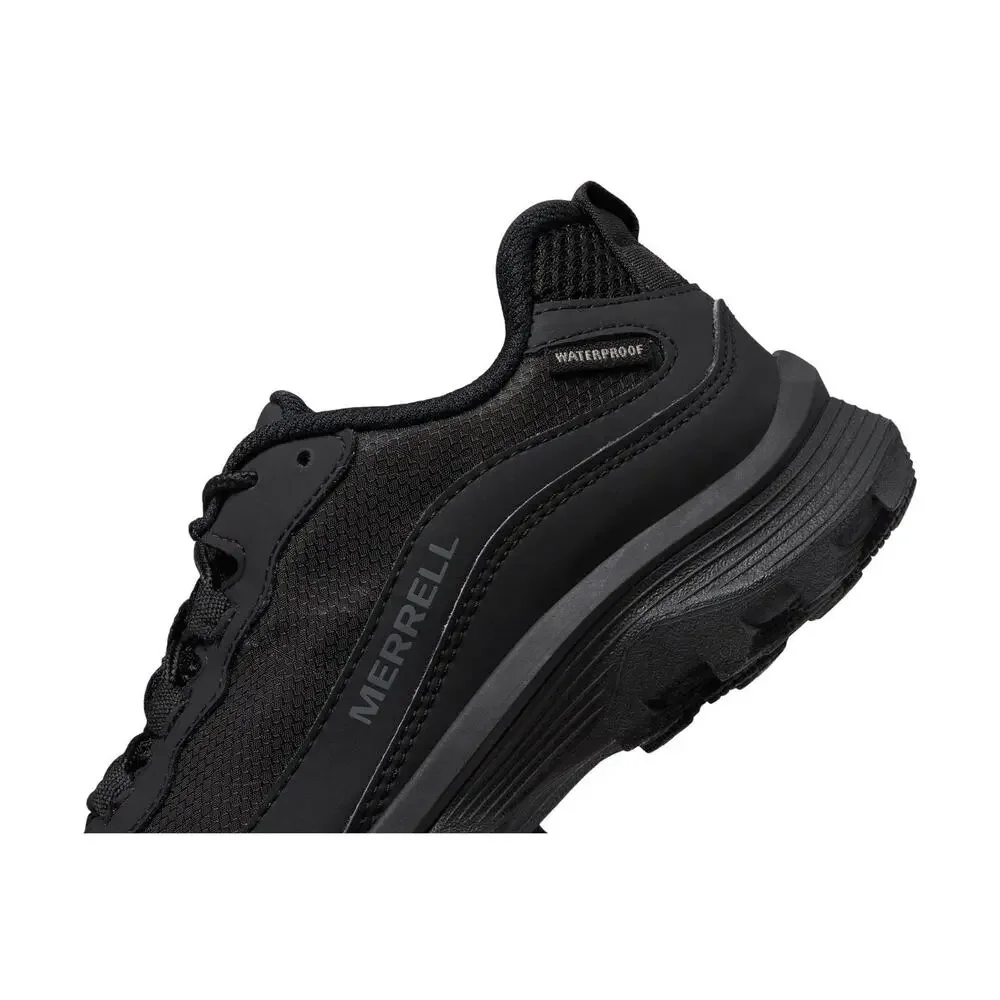 MERRELL UNISEX KID'S MOAB SPEED LOW WTRPF HIKING SHOE, TRIPLE BLACK, 8 US